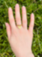 Thumbnail: Antique 9ct gold padlock ring 