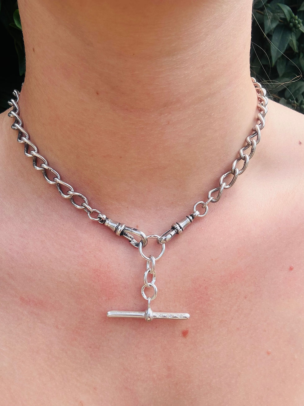 Thumbnail: Custom silver Galaxy diamond T bar
