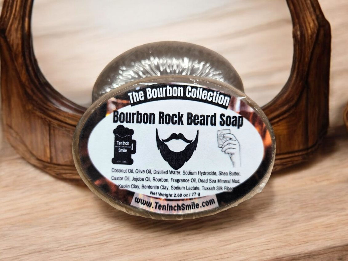 Bourbon Rock Beard Soaps ~ Made with Real Bourbon ~