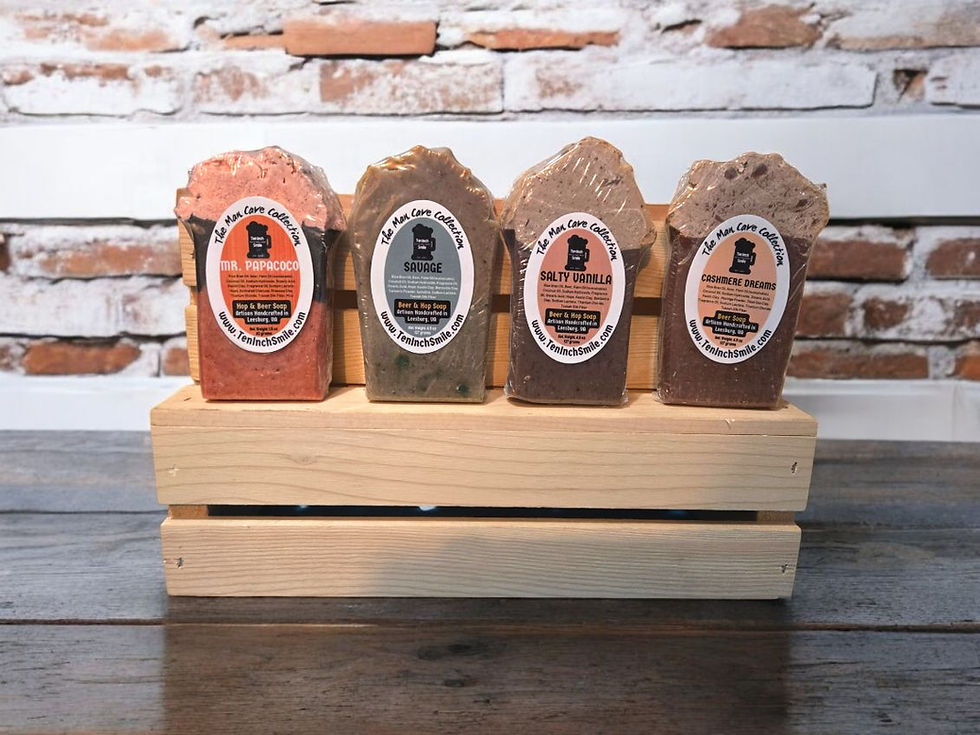 Thumbnail: Beer and Hop Soap Bars Man Cave Collection