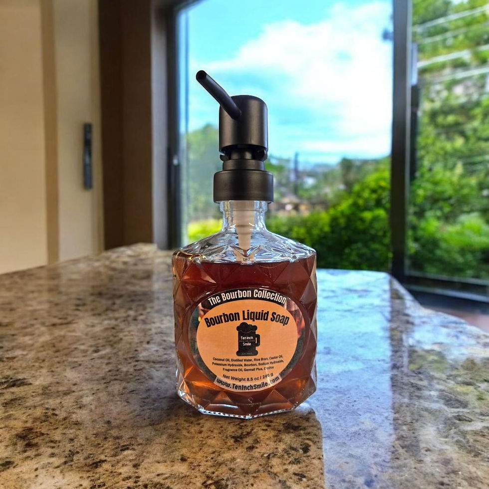 Classy Bourbon Liquid Soap Pump ~ Made with Real Bourbon ~
