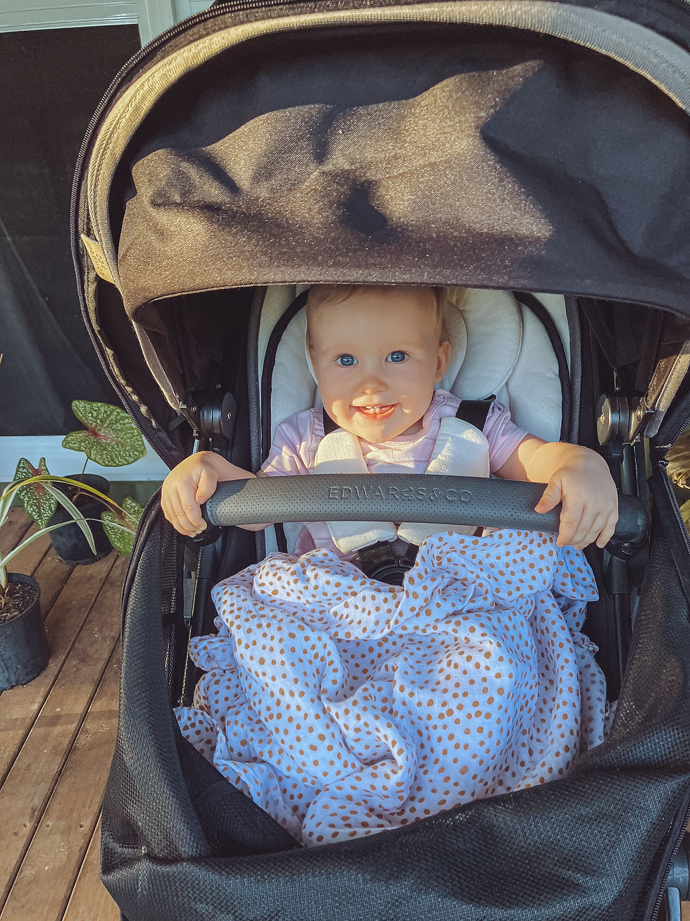 Mama and Papa take me walking around the community most days.