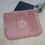 Miniature : Housse d'ordinateur/ IPad/ tablette en velours rose avec un monogramme (facultatif). Intérieure matelassé