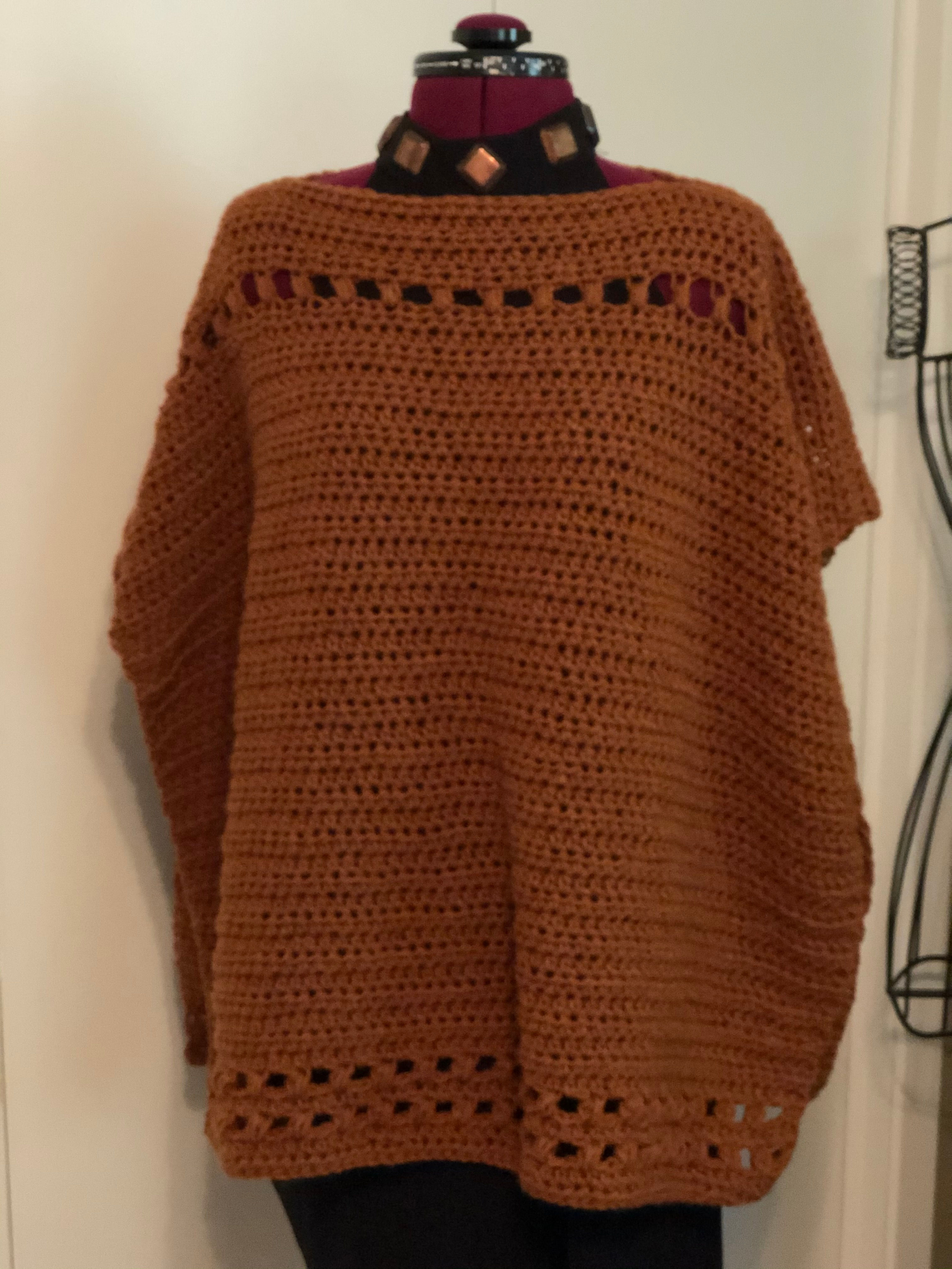 Autumn Embrace Poncho Pattern
