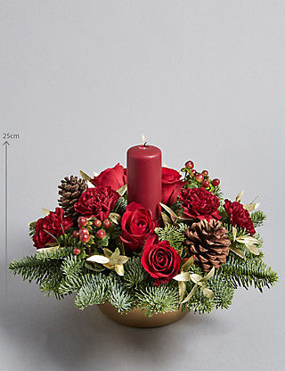 Red Candle Arrangement