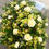 Thumbnail: White Rose & Orchid Coffin Spray
