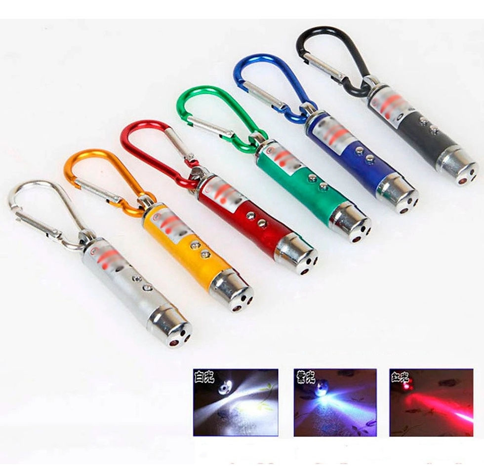 Mini Chaveiro Lanterna Laser 3 em 1