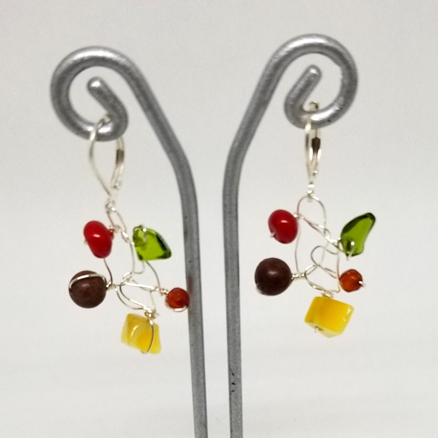 spice gem web earring sw