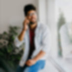 Man discussing financial planning on a phone call.
