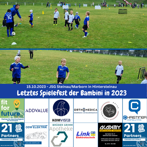 Letztes Spielefest 2023 der Bambini in Hintersteinau