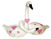 30017VT 21 in. Valentine Vincent Van Swan & 30018VT 17 in. Valentine Savannah V