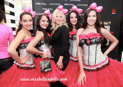 Megan Hilty with Bella's Dolls