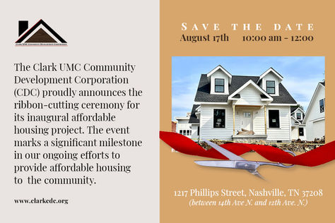 Clark UMC CDC Ribbon Cutting Event Invitation