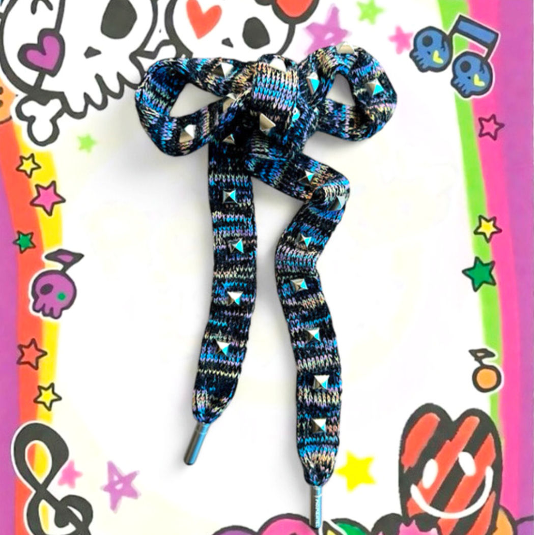 MOMENTEL / Studded Knit Necklace / Black