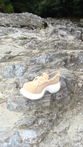 GRAPE / BROWN LACE-UP PLATFORM SHOES | CHICKS WEB