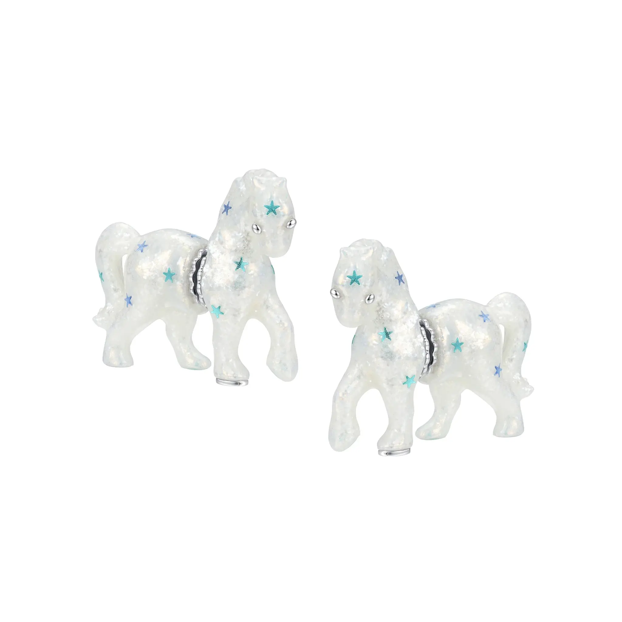YVMIN / SPLIT PONY STAR EARRING / BLUE