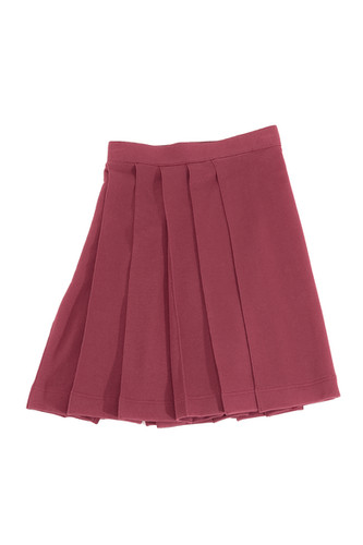 Ans Dotsloevner / SCHOOL pleats skirt / Burgundy | CHICKS WEB