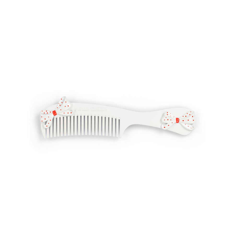 Ashley Williams / BOW COMB HAIR CLIP / WHITE