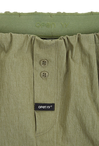 OPEN YY / CAMP MINISKIRT & BOXER SHORTS / KHAKI | CHICKS WEB