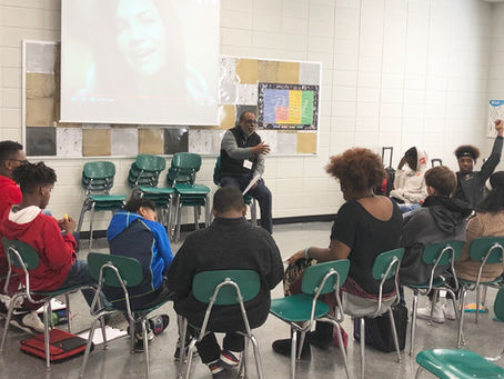 Derrick Robinson continues to lead The Rescue Me Project's School Leadership Program with outstand..