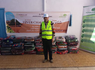 Distribution des couvertures "Hiver chaud"