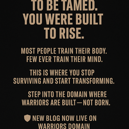  The Warrior’s Mindset: Breaking the Chains That Tried to Own You