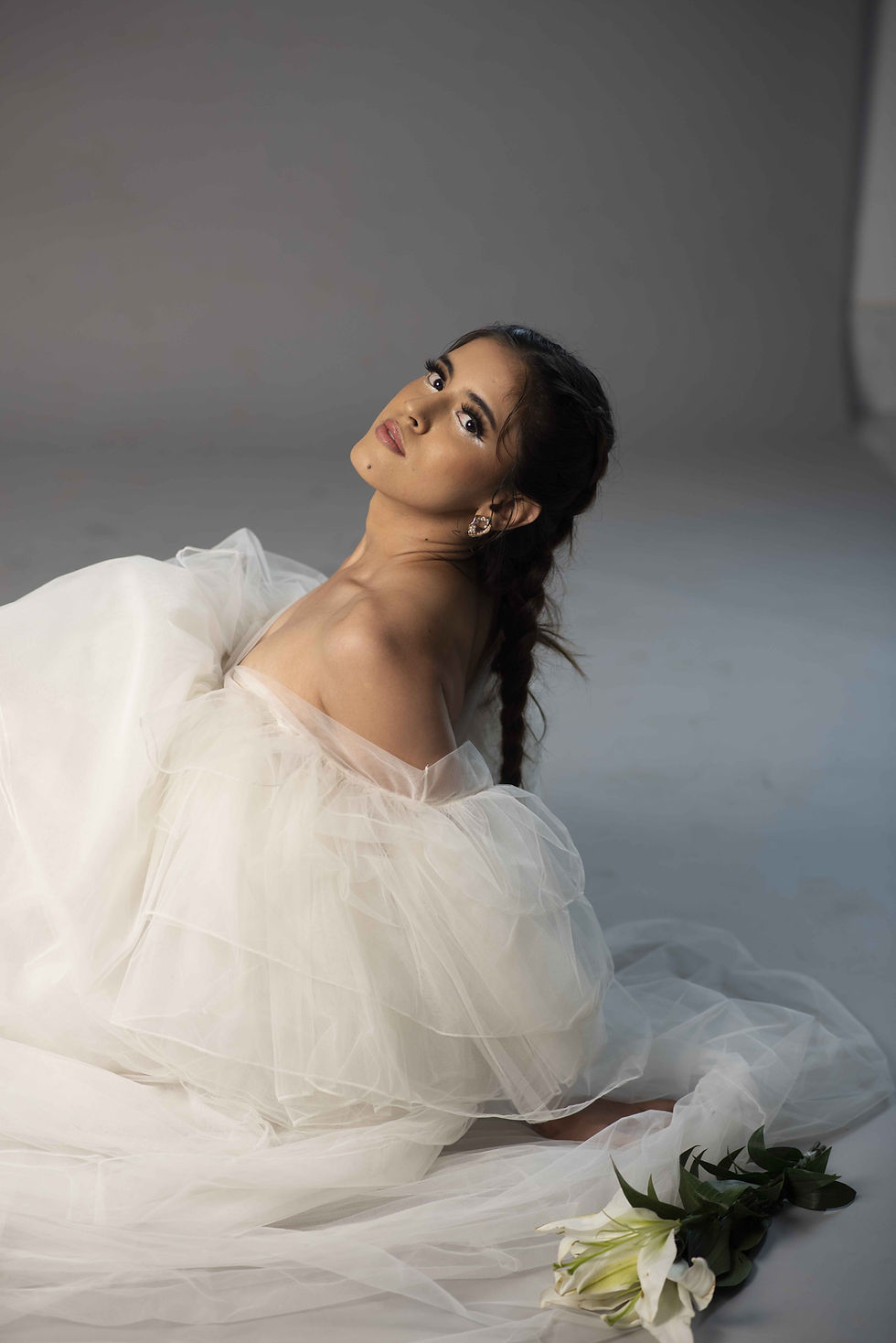 Custom tulle gown