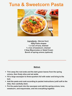 Tuna & Sweetcorn Pasta