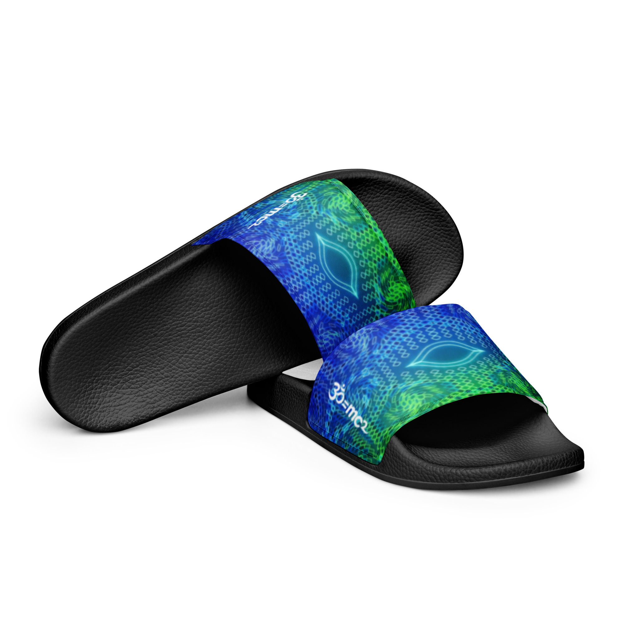 Yoga Aura Chakra Women's Slides (Vishuddha ~ Throat Chakra ~ Blue)