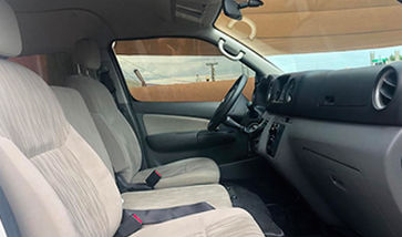 Inside van, Magdalena Bay Whales Private Transportation Service throughout Baja Sur