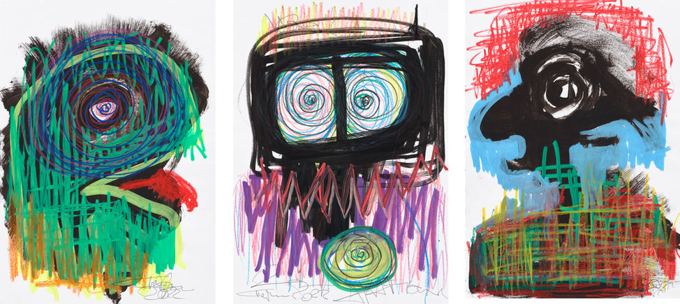 Stephan Homann
Mary Annning Triptych- Plesiosaurus / Pterodactylus / Ichthyosaurus