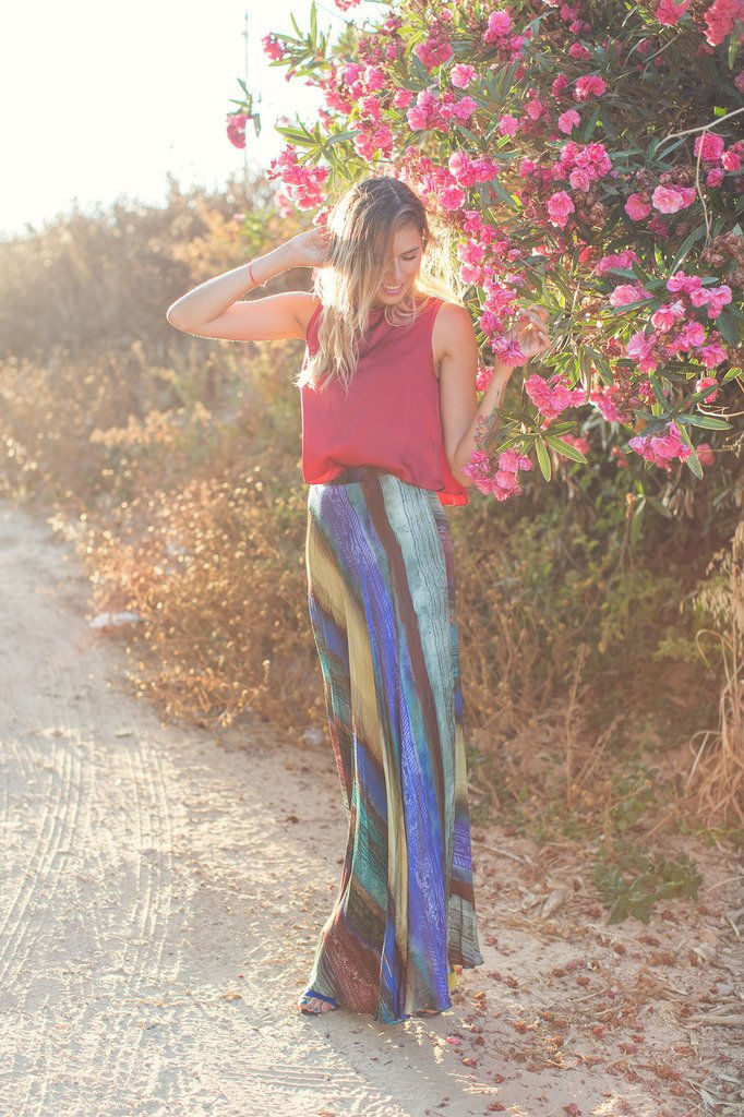 Thumbnail: Silk Tank Top in Red