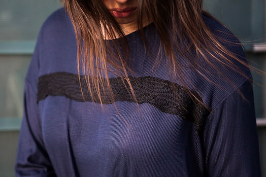 Blue T-Shirt with Lace - 2.jpeg