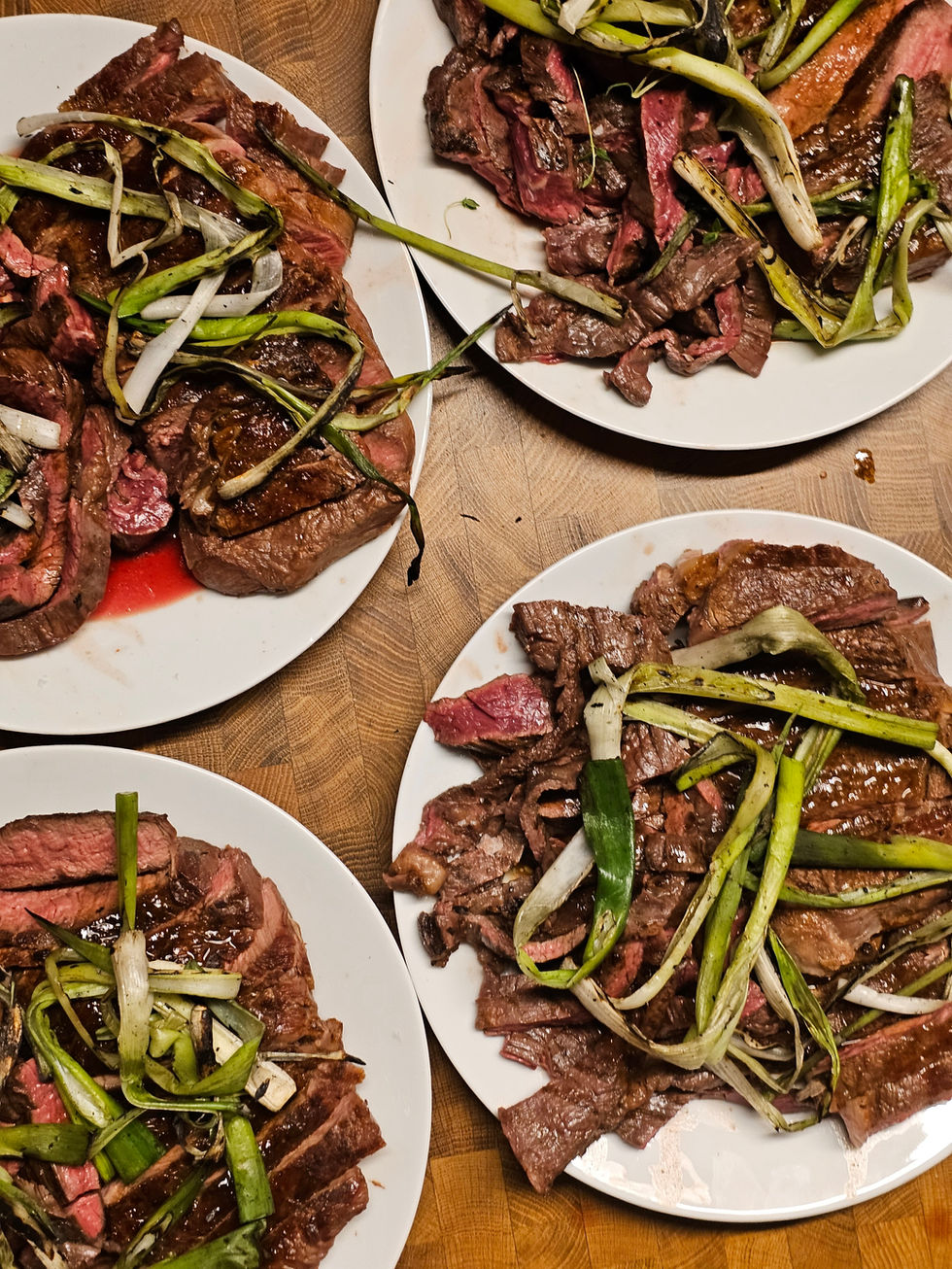 Nederdelspæl og rib øje