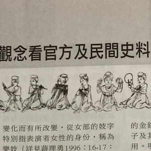 “從古代樂伎觀念看官方及民間史料的應用” 
