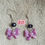 Thumbnail: boucles d'oreilles little pretty bow kawaii sur fond uni