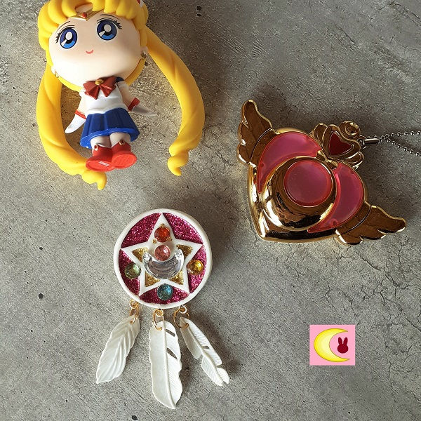 Thumbnail: broche crystal star dream catcher dreamcatcher sailor moon vue d'ensemble