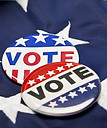 Vote buttons on flag