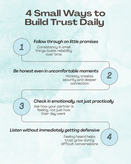 4 Small Ways to Build Trust Daily