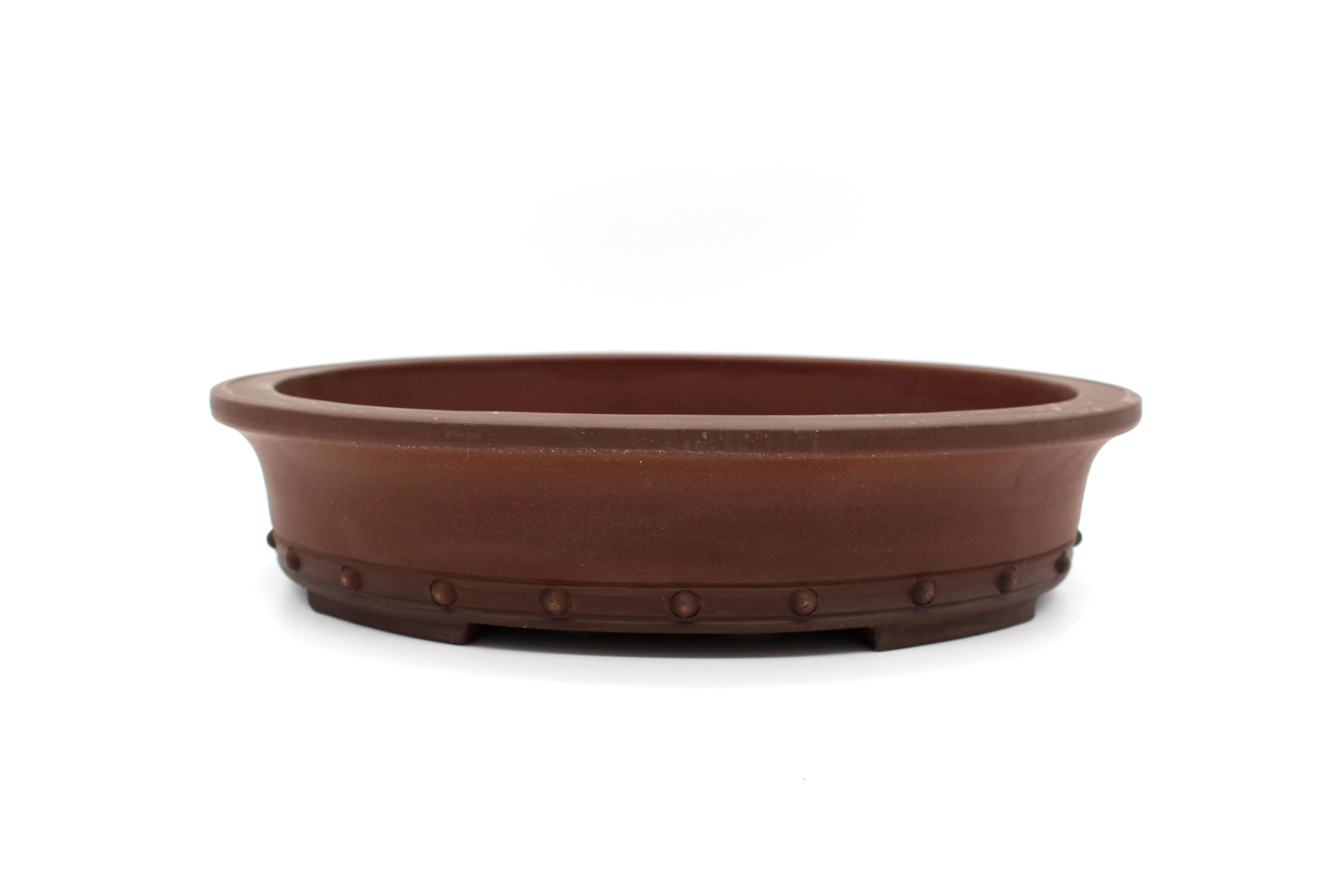 Handgetöpferte Bonsai Schale 33,5 x 27 x 7 cm