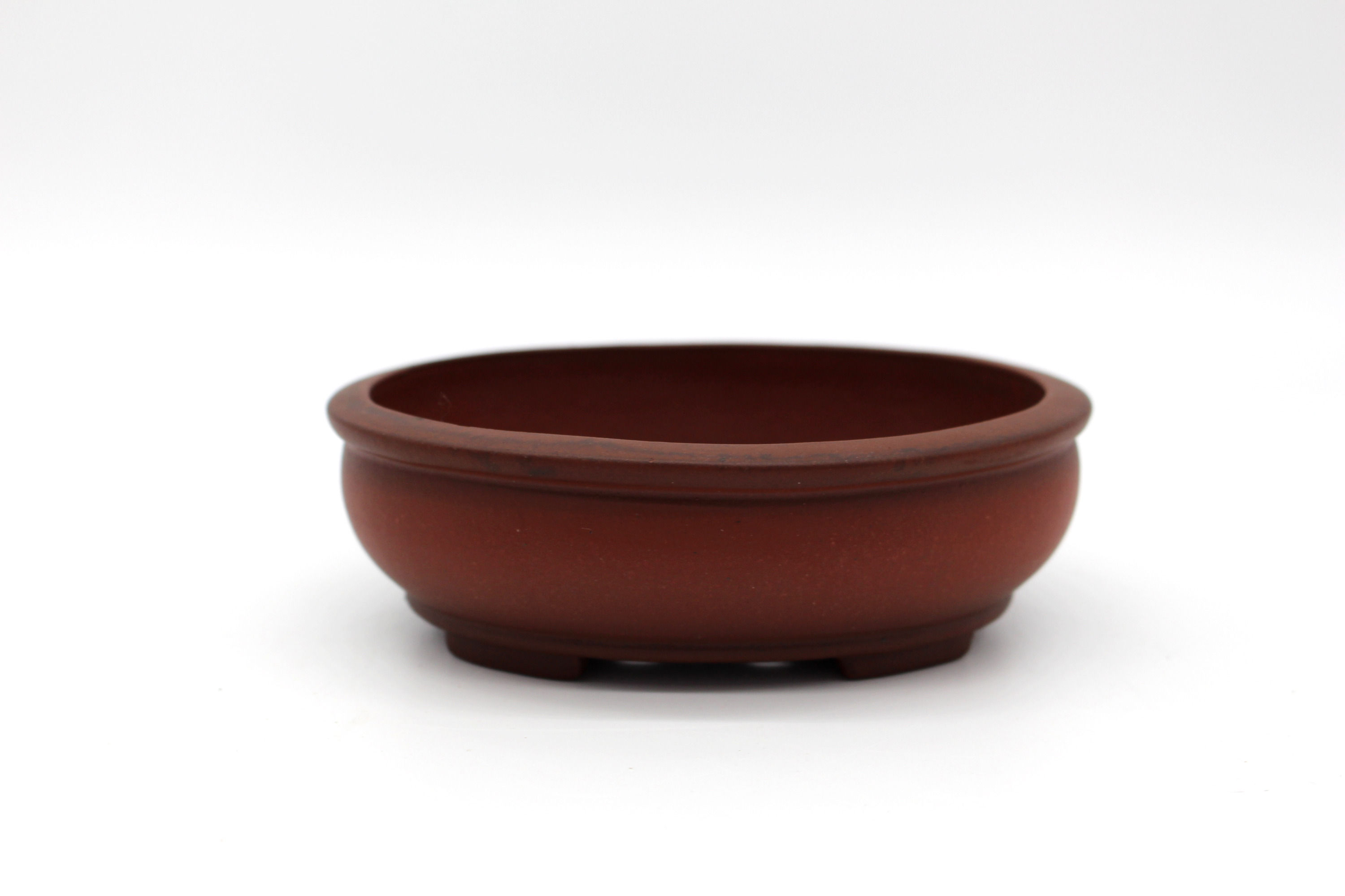 Handgetöpferte Bonsai Schale 13 x 11 x 4 cm