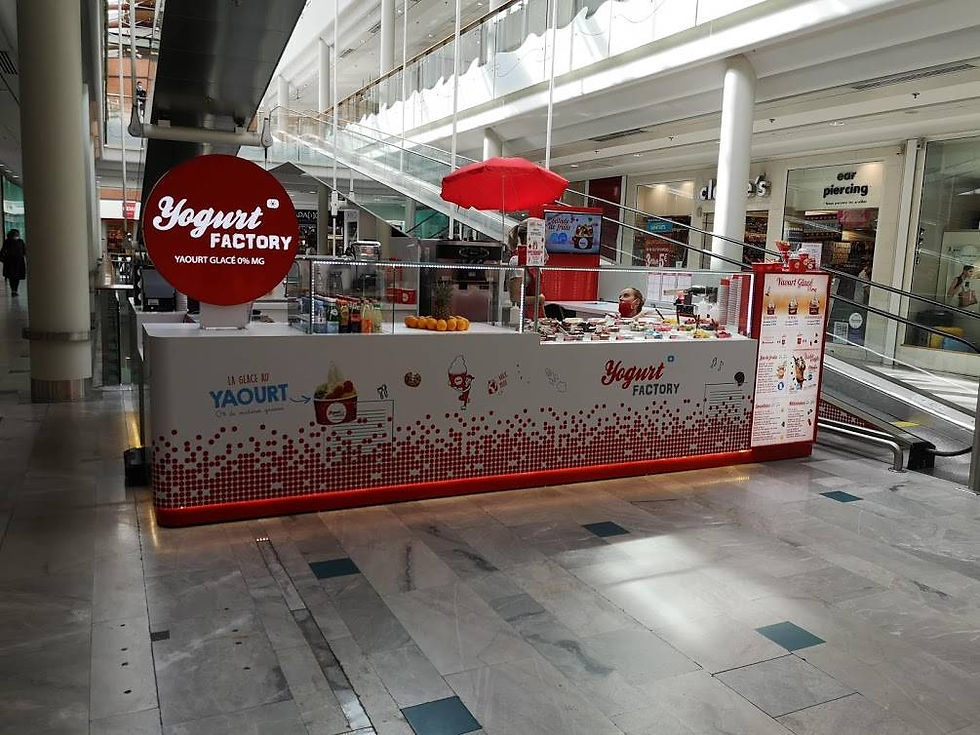 Covering adhésif sur comptoir Yogurt Factory au Havre