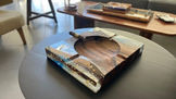 epoxy, wood, resin. ashtray