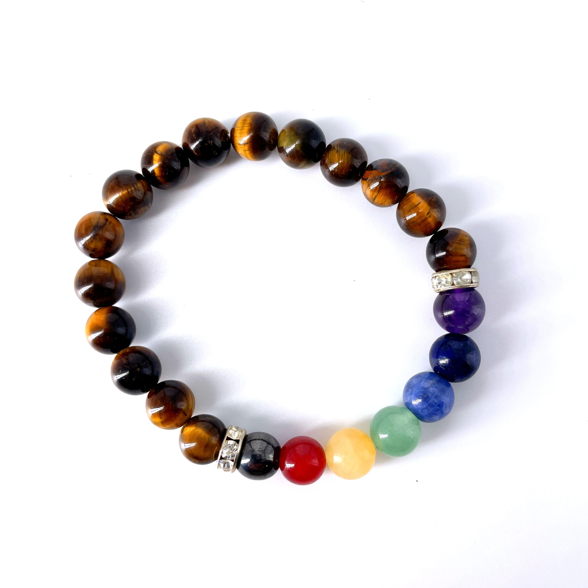 Chakra Tigers Eye 8mm Bracelet