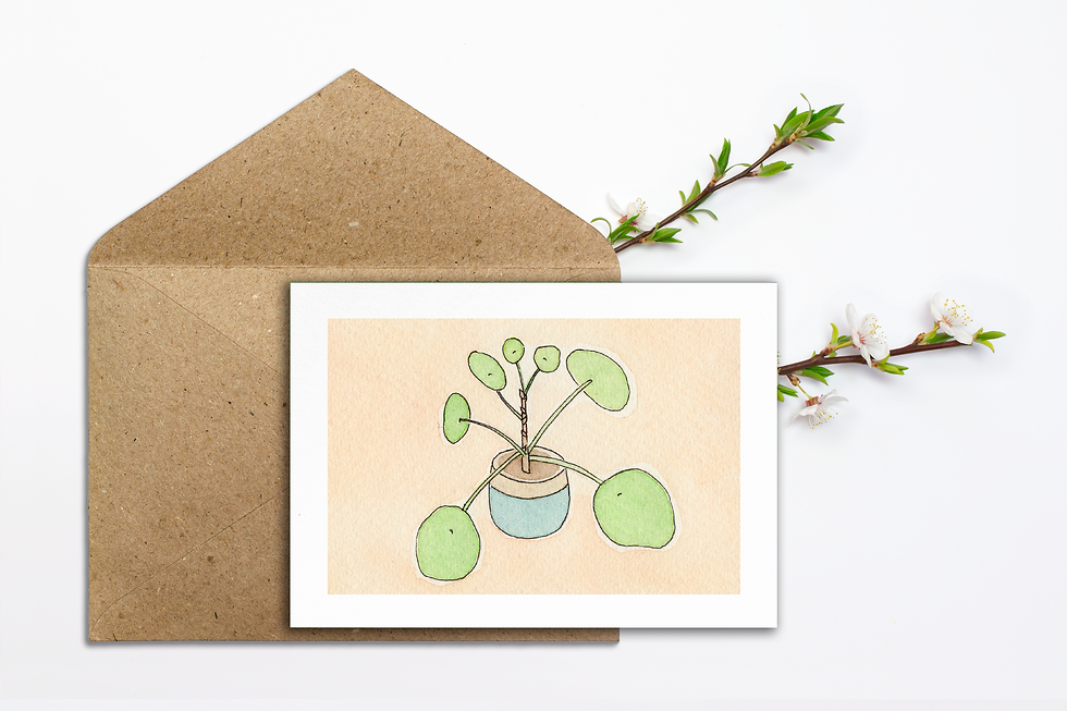 Thumbnail: I'm the 2nd set of 3 Botanical Greeting Cards