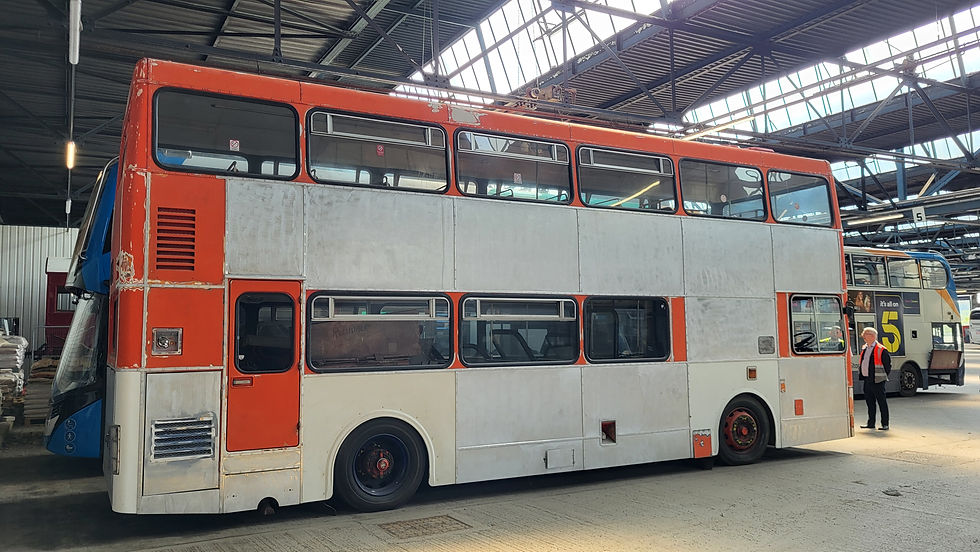 A recent project for Stagecoach Yorkshire apprentices has been the restoration of this former GMT Metrobus, a commercial project with benefits for both sides, undertaken for the Museum of Transport, Greater Manchester.