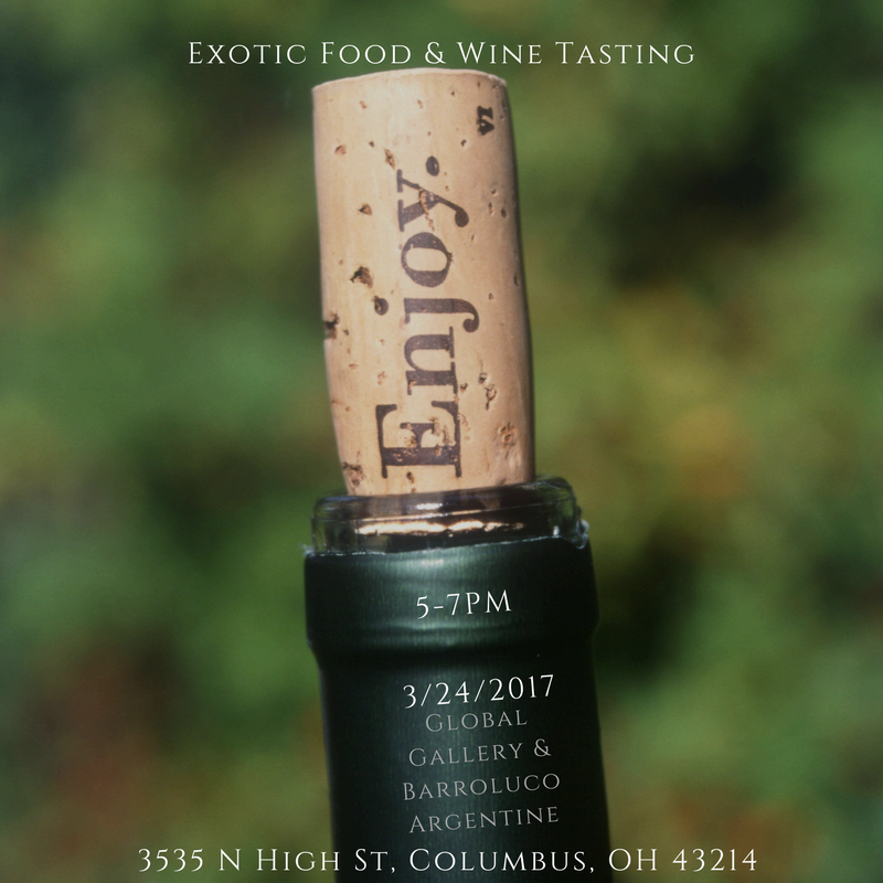 Exotic Food & Wine Tasting