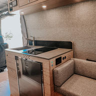 layout small camper van interior