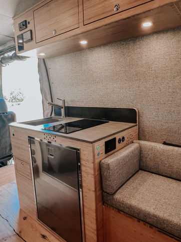 layout small camper van interior