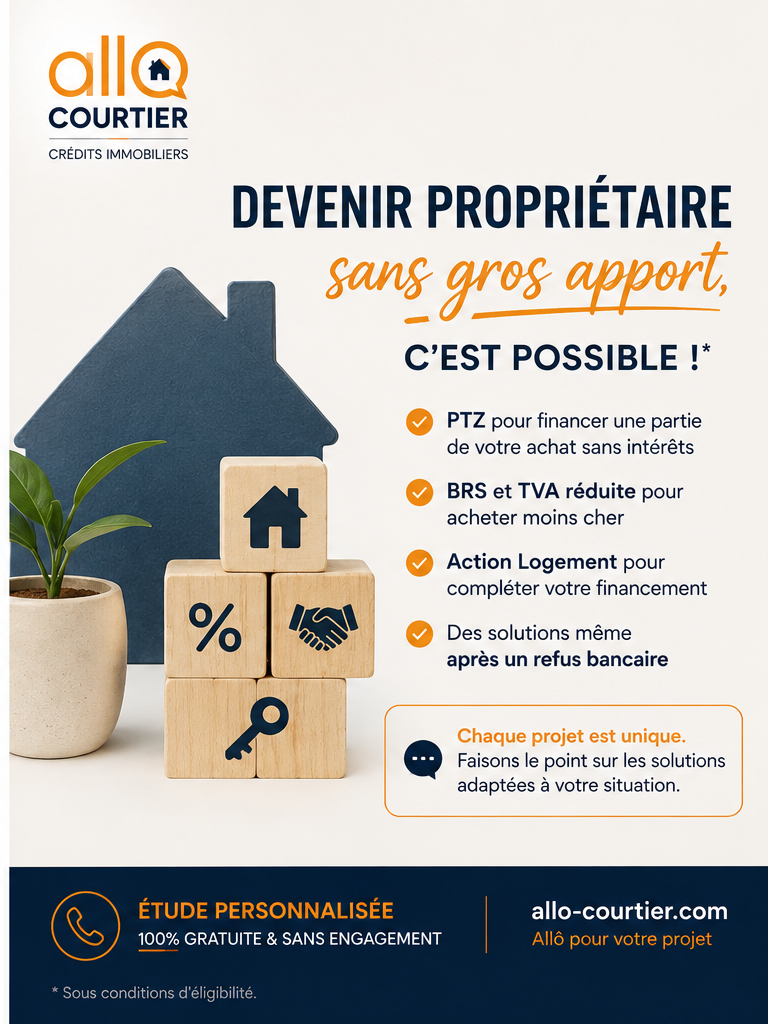 Devenir propriétaire sans gros apport, c'est possible